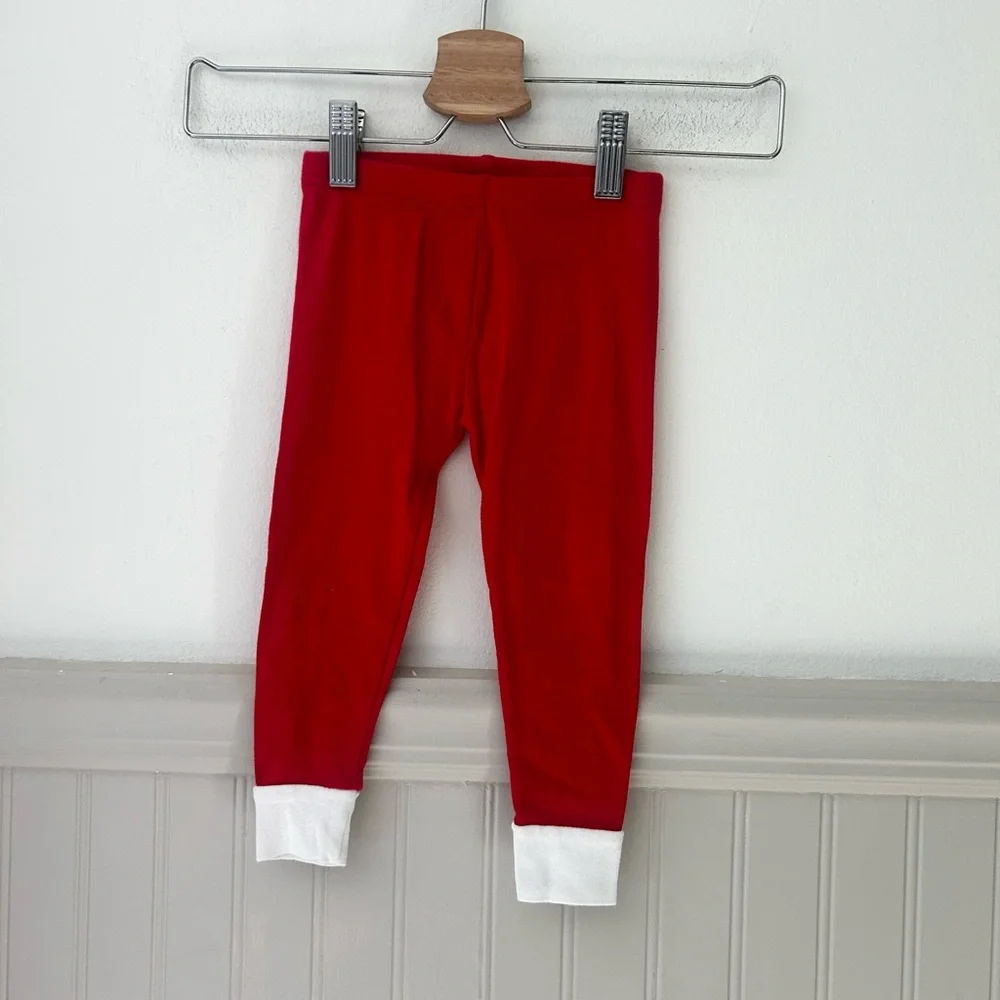 Carter's 18 Months Red and White Santa Christmas Pajama Set